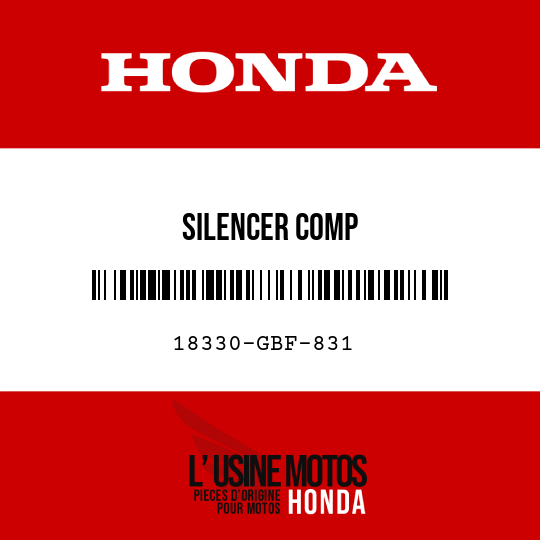 image de 18330-GBF-831 SILENCER COMP