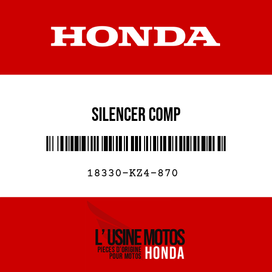 image de 18330-KZ4-870 SILENCER COMP