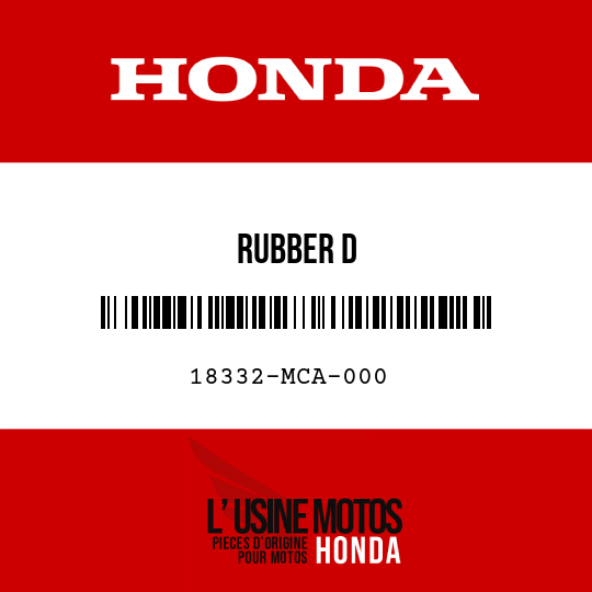 image de 18332-MCA-000 RUBBER D
