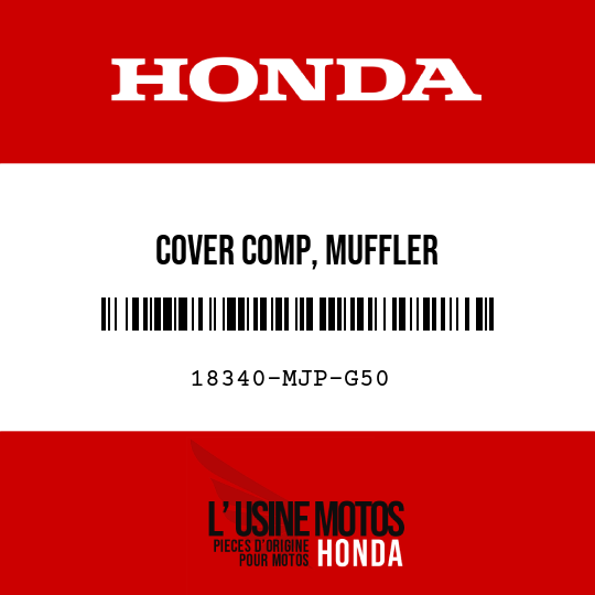 image de 18340-MJP-G50 COVER COMP, MUFFLER