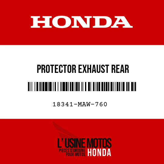 image de 18341-MAW-760 PROTECTOR EXHAUST REAR