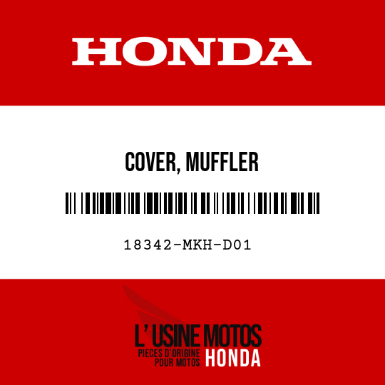 image de 18342-MKH-D01 COVER, MUFFLER