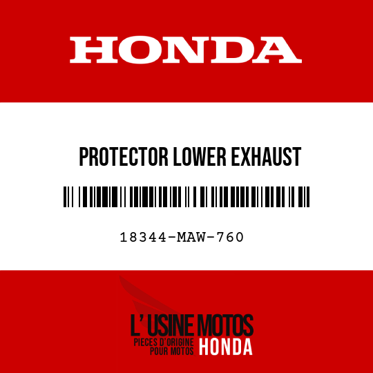 image de 18344-MAW-760 PROTECTOR LOWER EXHAUST