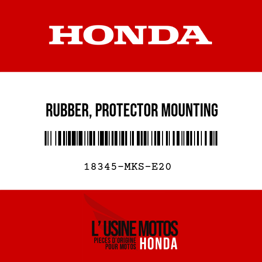 image de 18345-MKS-E20 RUBBER, PROTECTOR MOUNTING