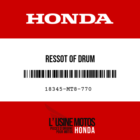 image de 18345-MT8-770 RESSOT OF DRUM