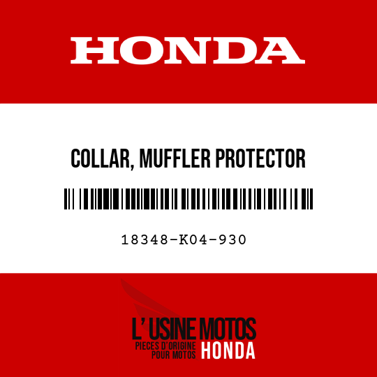 image de 18348-K04-930 COLLAR, MUFFLER PROTECTOR