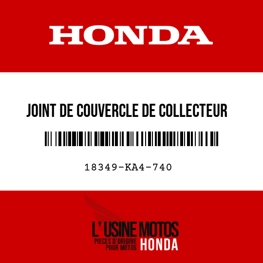 image de 18349-KA4-740 JOINT DE COUVERCLE DE COLLECTEUR D'ECHAPPEMENT