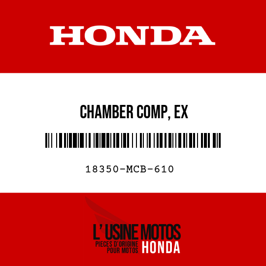 image de 18350-MCB-610 CHAMBER COMP, EX
