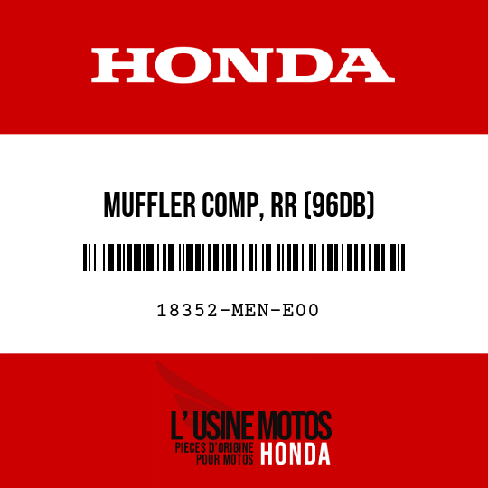 image de 18352-MEN-E00 MUFFLER COMP, RR (96DB)