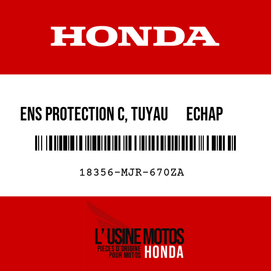 image de 18356-MJR-670ZA ENS PROTECTION C, TUYAU      ECHAP NHA86M
