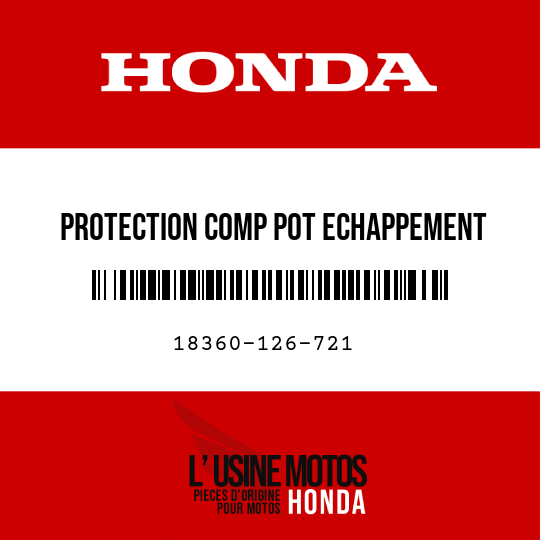 image de 18360-126-721 PROTECTION COMP POT ECHAPPEMENT