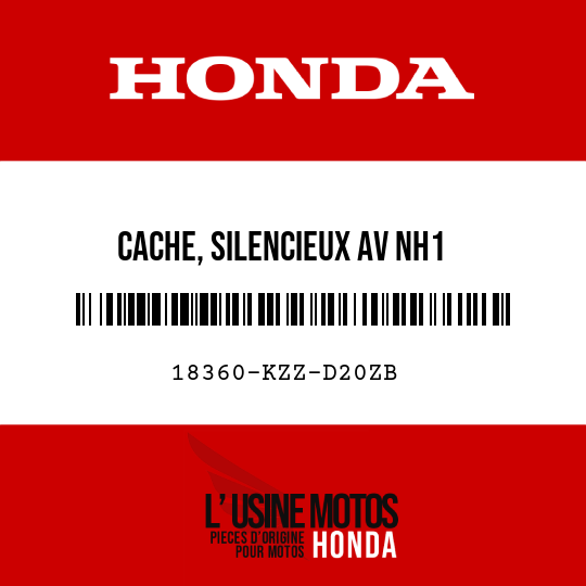 image de 18360-KZZ-D20ZB CACHE, SILENCIEUX AV NH1