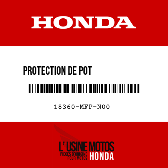 image de 18360-MFP-N00 PROTECTION DE POT             D'ECHAPPEMENT