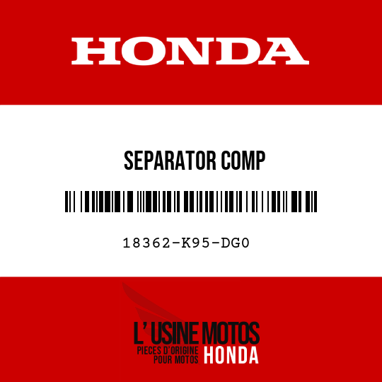 image de 18362-K95-DG0 SEPARATOR COMP