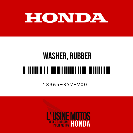 image de 18365-K77-V00 WASHER, RUBBER