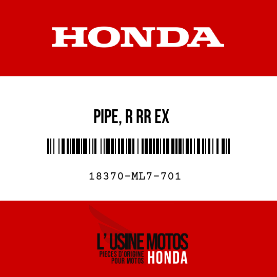 image de 18370-ML7-701 PIPE, R RR EX