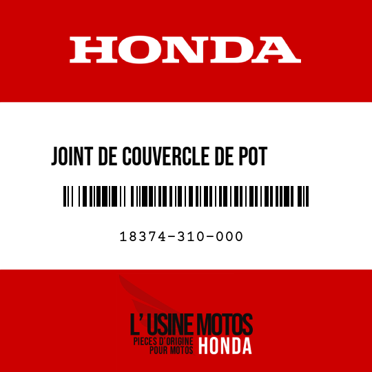 image de 18374-310-000 JOINT DE COUVERCLE DE POT     D'ECHAPPEMENT