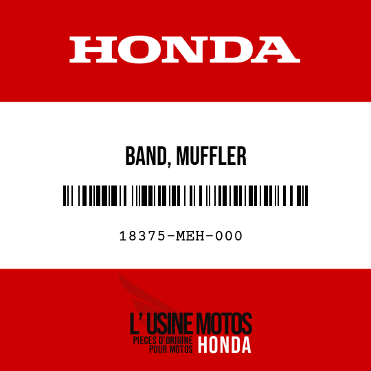 image de 18375-MEH-000 BAND, MUFFLER