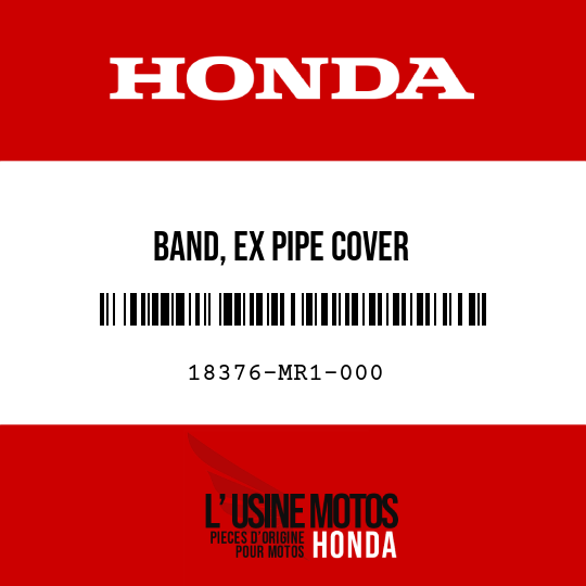 image de 18376-MR1-000 BAND, EX PIPE COVER