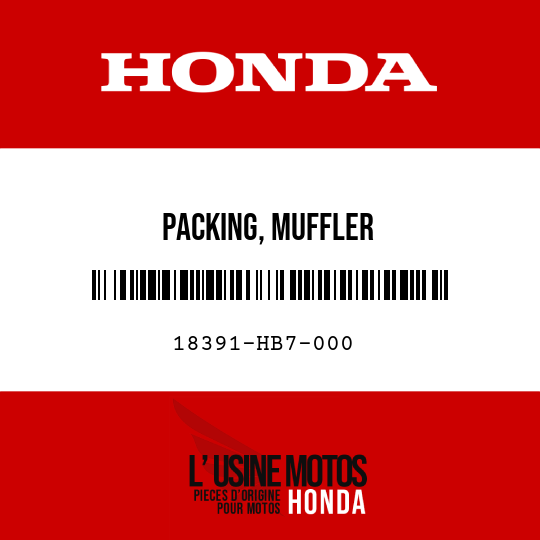 image de 18391-HB7-000 PACKING, MUFFLER