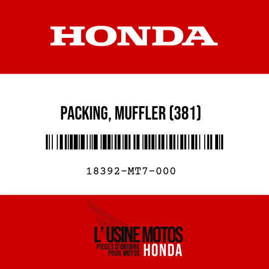 image de 18392-MT7-000 PACKING, MUFFLER (381)