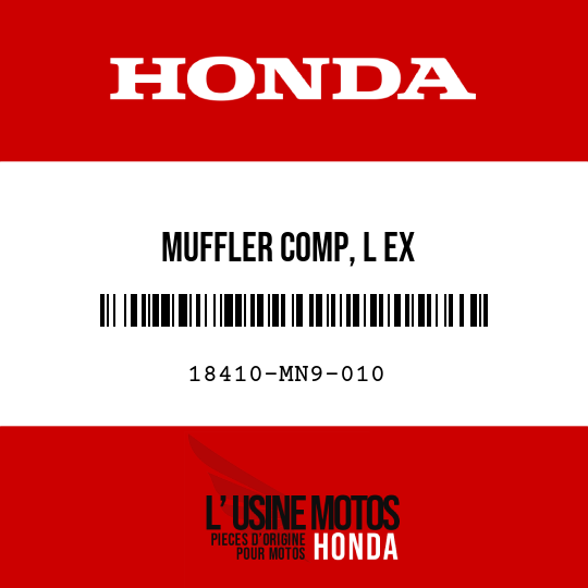 image de 18410-MN9-010 MUFFLER COMP, L EX