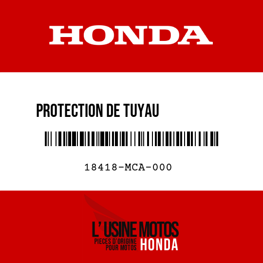 image de 18418-MCA-000 PROTECTION DE TUYAU           D'ECHAPPEMENT AV G (B)