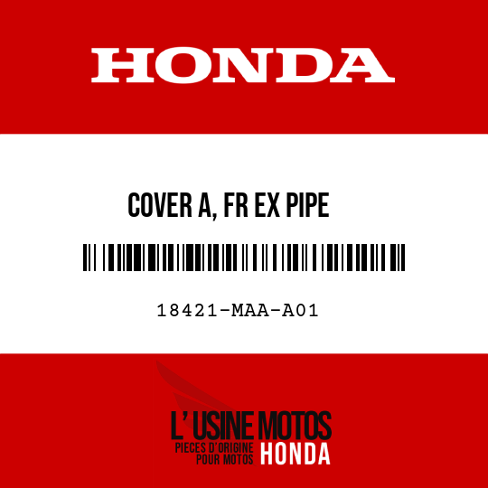 image de 18421-MAA-A01 COVER A, FR EX PIPE