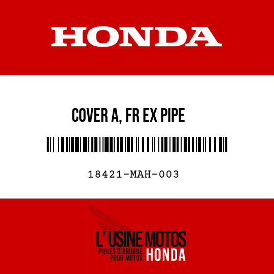 image de 18421-MAH-003 COVER A, FR EX PIPE