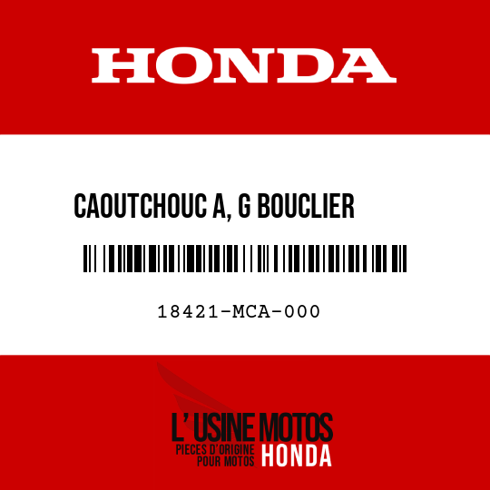 image de 18421-MCA-000 CAOUTCHOUC A, G BOUCLIER     THERMIQUE