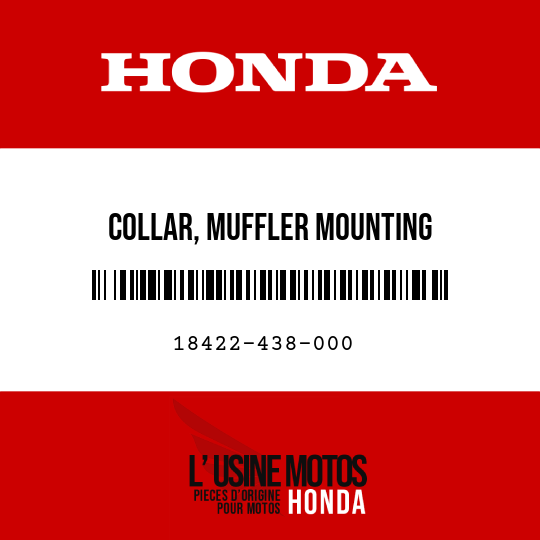 image de 18422-438-000 COLLAR, MUFFLER MOUNTING