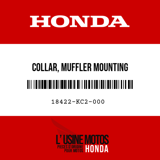 image de 18422-KC2-000 COLLAR, MUFFLER MOUNTING