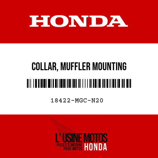 image de 18422-MGC-N20 COLLAR, MUFFLER MOUNTING