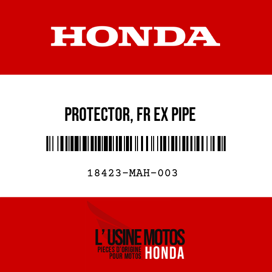 image de 18423-MAH-003 PROTECTOR, FR EX PIPE