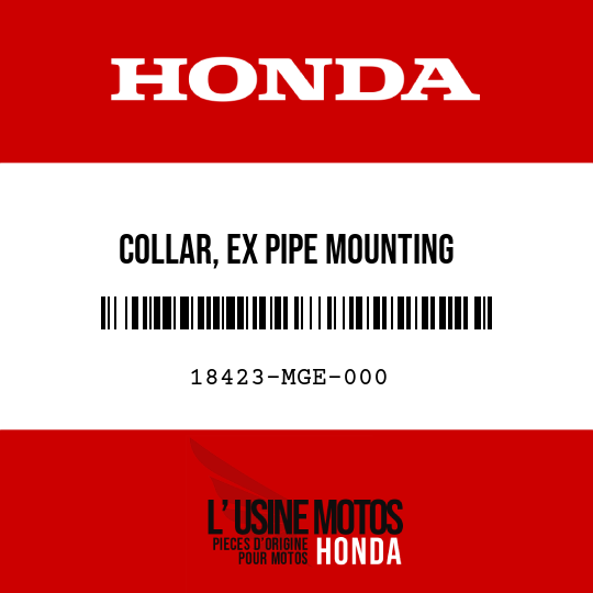 image de 18423-MGE-000 COLLAR, EX PIPE MOUNTING