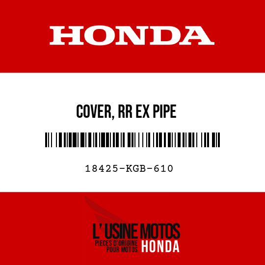 image de 18425-KGB-610 COVER, RR EX PIPE