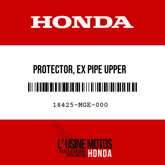 image de 18425-MGE-000 PROTECTOR, EX PIPE UPPER