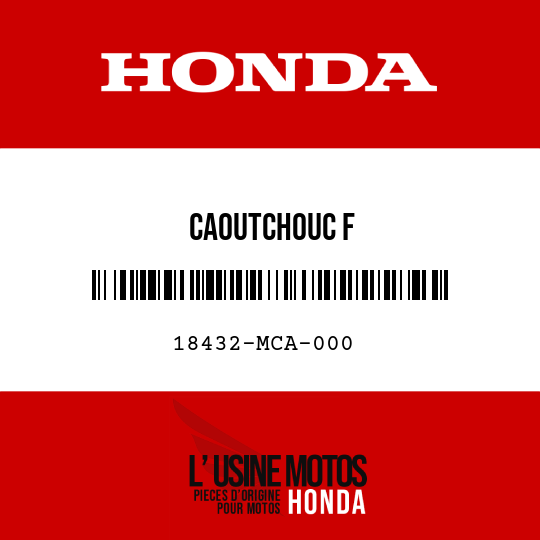 image de 18432-MCA-000 CAOUTCHOUC F