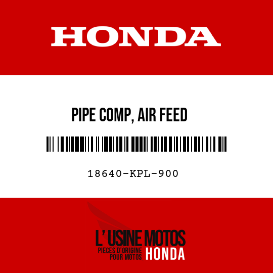 image de 18640-KPL-900 PIPE COMP, AIR FEED