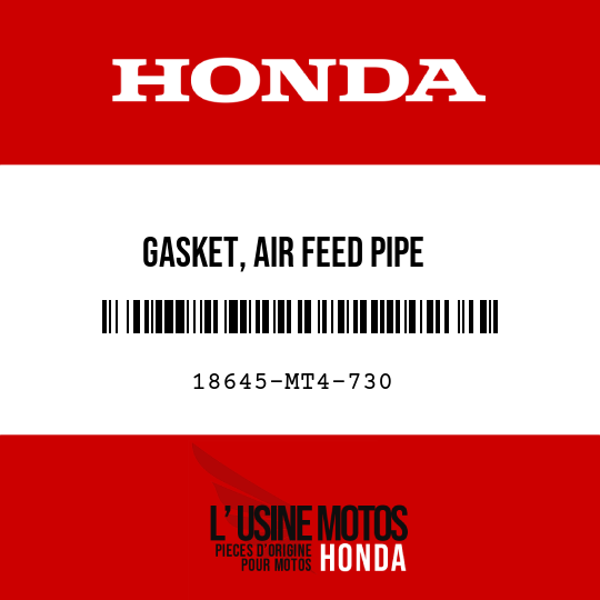 image de 18645-MT4-730 GASKET, AIR FEED PIPE
