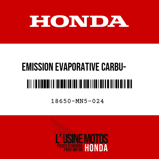 image de 18650-MN5-024 EMISSION EVAPORATIVE CARBU-   RATEUR SOUPAPE CONTROLE D'AIR