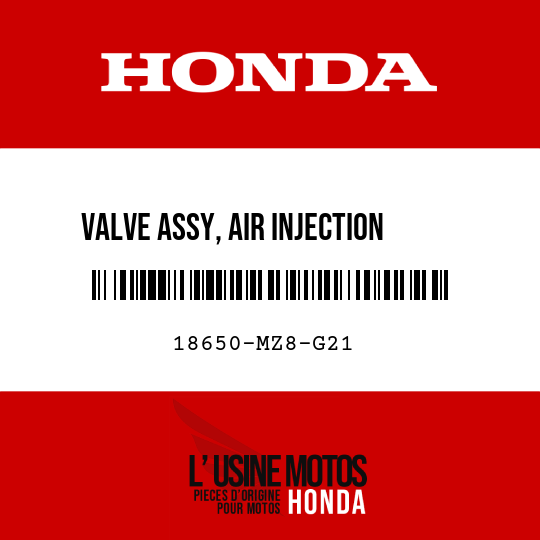 image de 18650-MZ8-G21 VALVE ASSY, AIR INJECTION    CONTROL