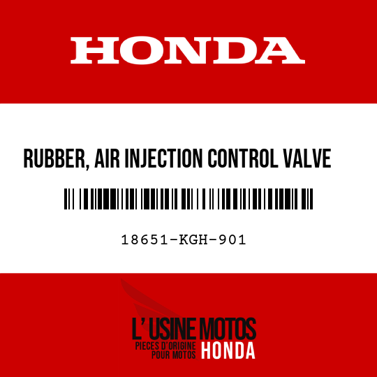 image de 18651-KGH-901 RUBBER, AIR INJECTION CONTROL VALVE