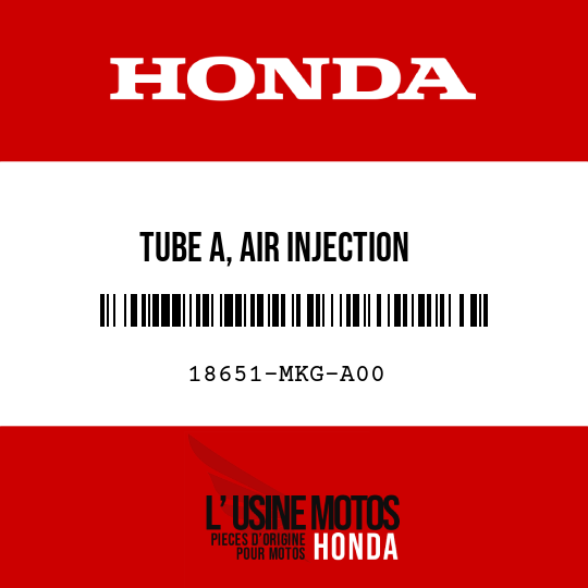 image de 18651-MKG-A00 TUBE A, AIR INJECTION