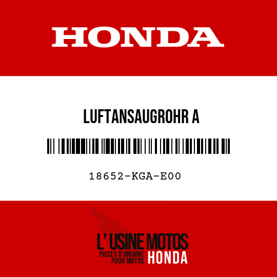 image de 18652-KGA-E00 LUFTANSAUGROHR A
