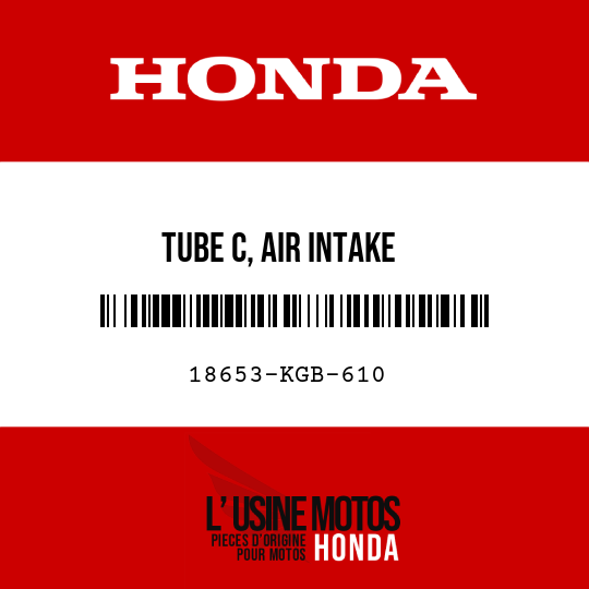 image de 18653-KGB-610 TUBE C, AIR INTAKE