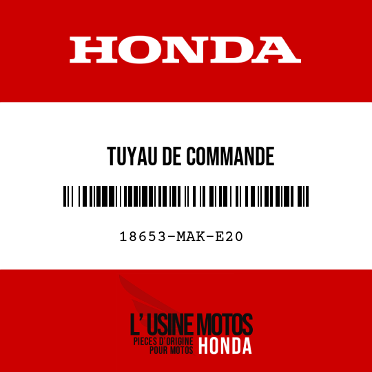 image de 18653-MAK-E20 TUYAU DE COMMANDE