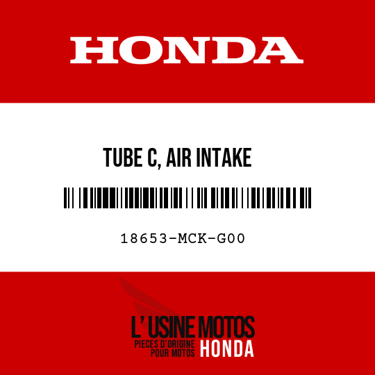 image de 18653-MCK-G00 TUBE C, AIR INTAKE