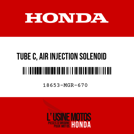 image de 18653-MGR-670 TUBE C, AIR INJECTION SOLENOID VALVE