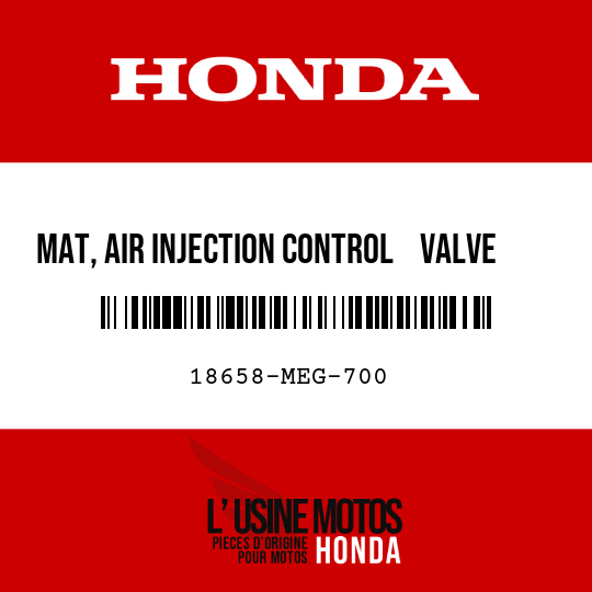 image de 18658-MEG-700 MAT, AIR INJECTION CONTROL    VALVE TUBE